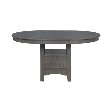 Lavon Medium Grey Dining Table w/ Storage - Ornate Home