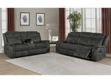 Lawrence Charcoal 2 Pc Motion Sofa Set - Ornate Home