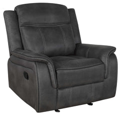 Lawrence Charcoal 3 Pc Motion Sofa Set - Ornate Home