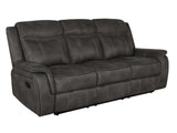 Lawrence Charcoal Motion Sofa - Ornate Home