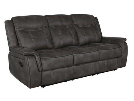 Lawrence Charcoal Motion Sofa - Ornate Home
