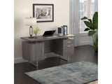 Lawtey Weathered Grey Floating Top Office Desk - Ornate Home