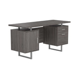 Lawtey Weathered Grey Floating Top Office Desk - Ornate Home