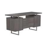 Lawtey Weathered Grey Floating Top Office Desk - Ornate Home