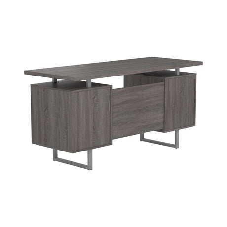 Lawtey Weathered Grey Floating Top Office Desk - Ornate Home