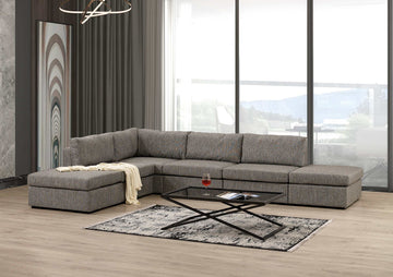 Lego Divan Gray Modular Sectional Pre-Sets - Ornate Home