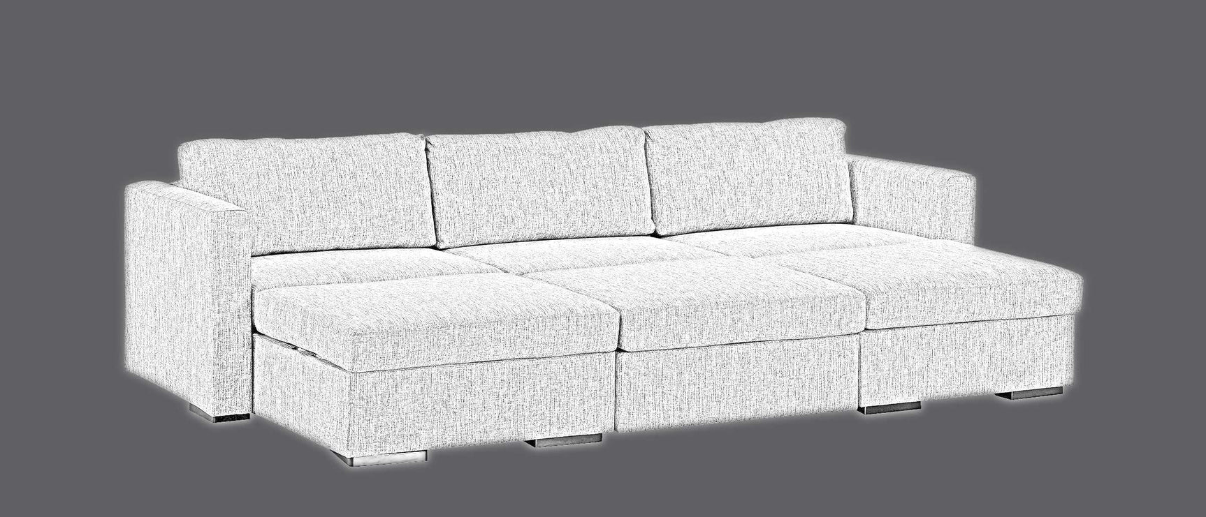 Lego Divan Ivory Modular Sectional Pre-Sets - Ornate Home