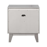 Leighton Metallic Mercury Nightstand - Ornate Home