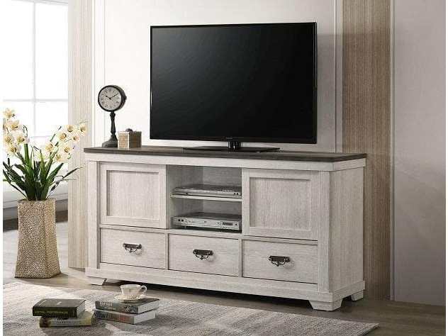 Leighton Two Tones 63.5"" TV Stand - Ornate Home