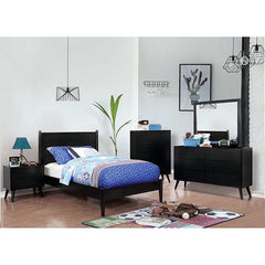 Lennart Black Eastern King Bed - Ornate Home