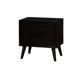 Lennart Black Nightstand - Ornate Home