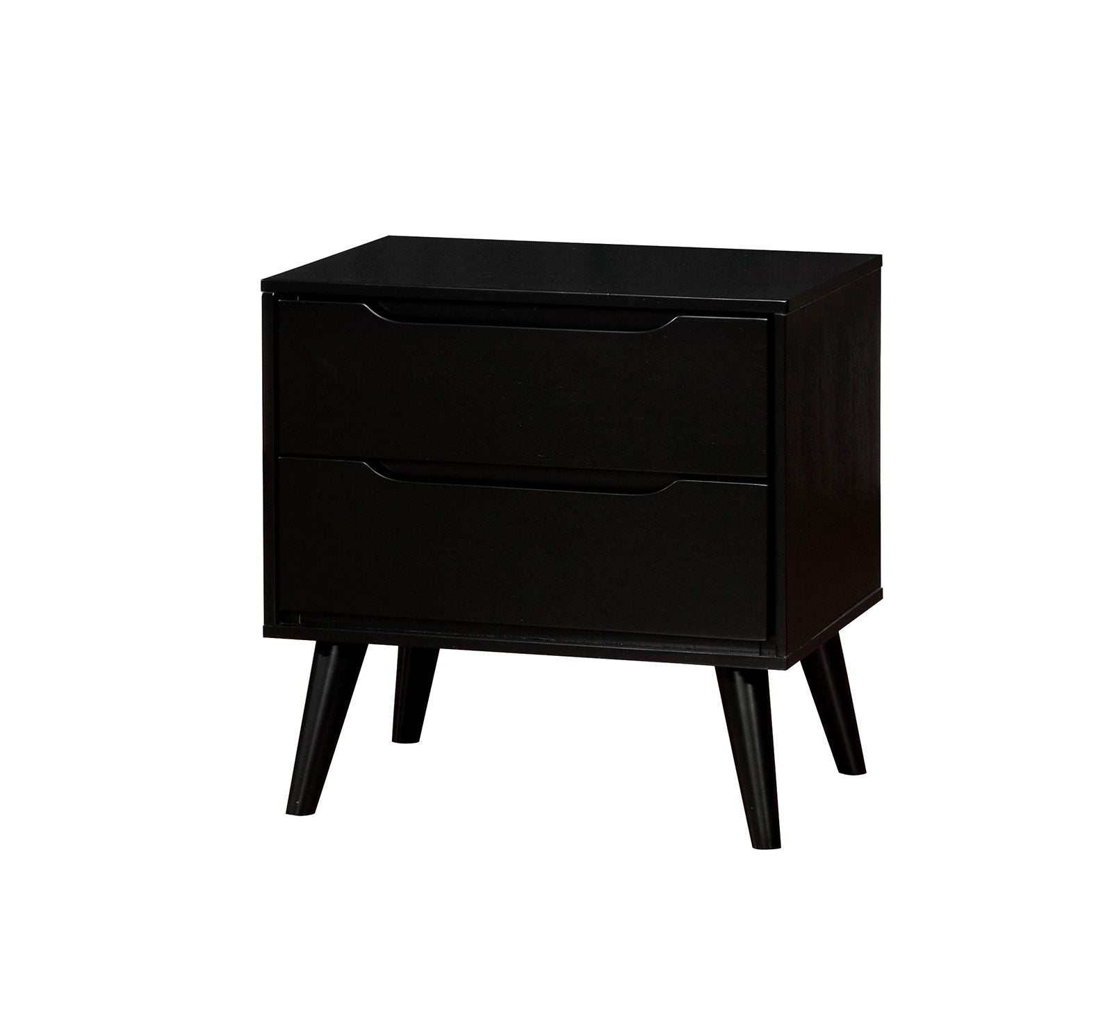 Lennart Black Nightstand - Ornate Home