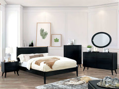 Lennart Black Nightstand - Ornate Home