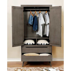 Lennart Gray Armoire - Ornate Home
