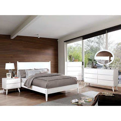 Lennart White Full Bed - Ornate Home