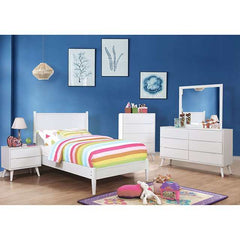 Lennart White Full Bed - Ornate Home