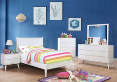 Lennart White Nightstand - Ornate Home