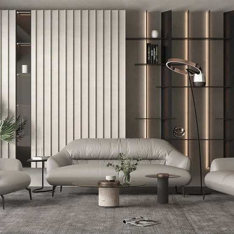 Leonia Genuine Leather Loveseat - Ornate Home