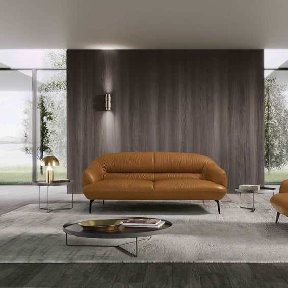 Leonia Genuine Leather Sofa - Ornate Home