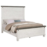 Lilith Grey / Distress White Queen Bed - Ornate Home