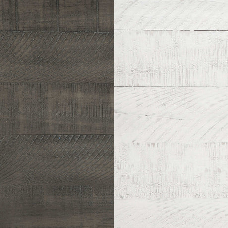 Lilith Grey / Distress White Queen Bed - Ornate Home