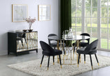 Lindsey Black Side Chairs (Set of 2) - Ornate Home