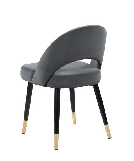 Lindsey Grey Side Chairs (Set Of 2) - Ornate Home