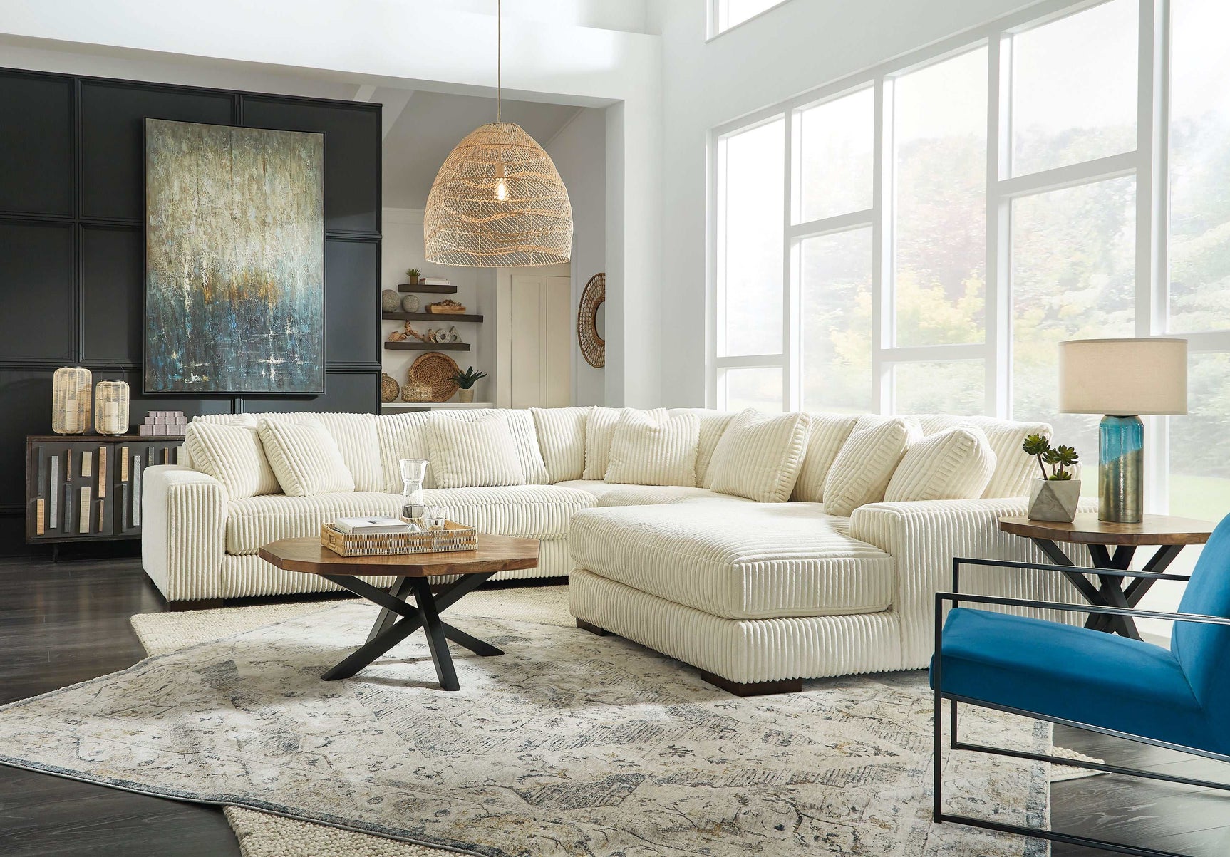 Lindyn Ivory Modular Sectional Units - Ornate Home