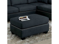 Lita Gray Ottoman - Ornate Home