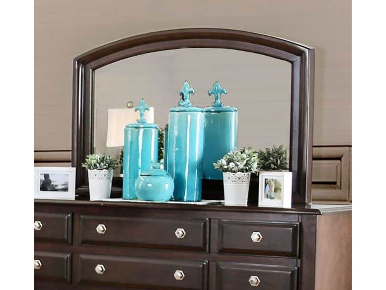 Litchville Brown Cherry Mirror - Ornate Home