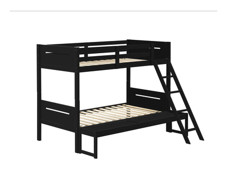 Littleton Black Twin / Full Bunk Bed - Ornate Home
