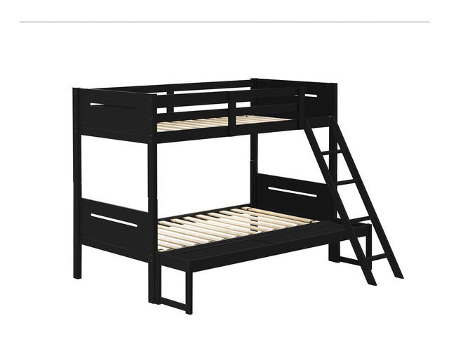 Littleton Black Twin / Full Bunk Bed - Ornate Home