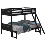Littleton Black Twin / Full Bunk Bed - Ornate Home
