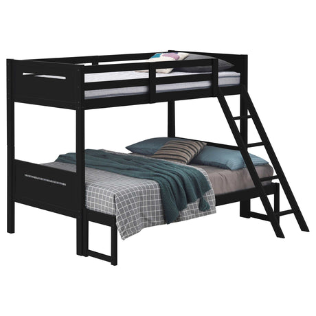 Littleton Black Twin / Full Bunk Bed - Ornate Home