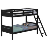 Littleton Black Twin / Twin Bunk Bed - Ornate Home