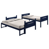 Littleton Blue Twin / Full Bunk Bed - Ornate Home