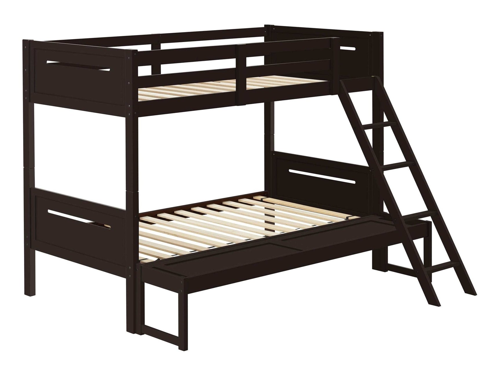 Littleton Espresso Twin / Full Bunk Bed - Ornate Home