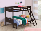 Littleton Espresso Twin / Full Bunk Bed - Ornate Home