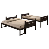 Littleton Espresso Twin / Full Bunk Bed - Ornate Home