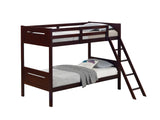 Littleton Espresso Twin/Twin Bunk Bed - Ornate Home