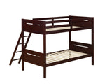 Littleton Espresso Twin/Twin Bunk Bed - Ornate Home
