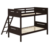 Littleton Espresso Twin / Twin Bunk Bed - Ornate Home