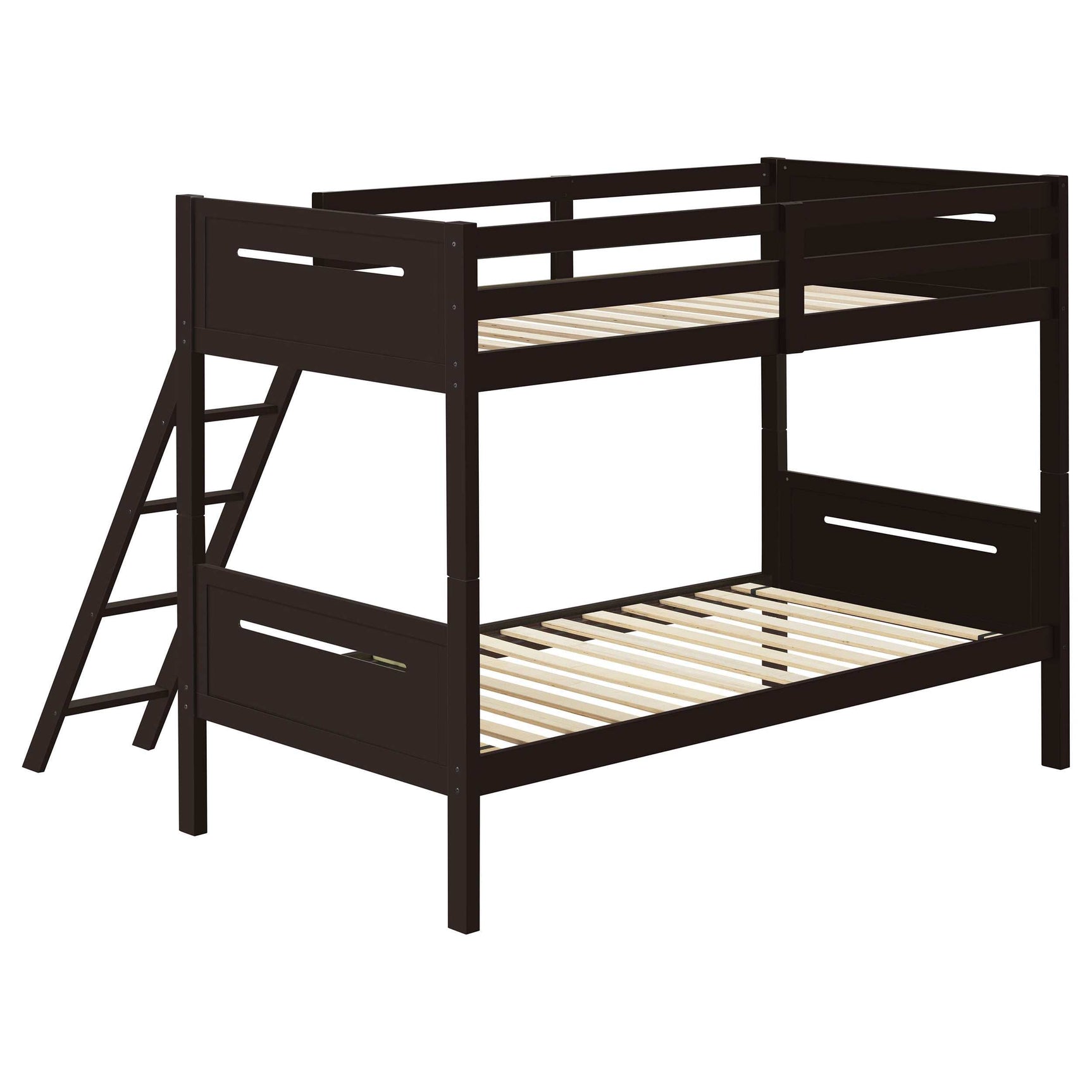 Littleton Espresso Twin / Twin Bunk Bed - Ornate Home