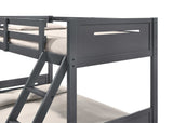 Littleton Grey Twin / Full Bunk Bed - Ornate Home