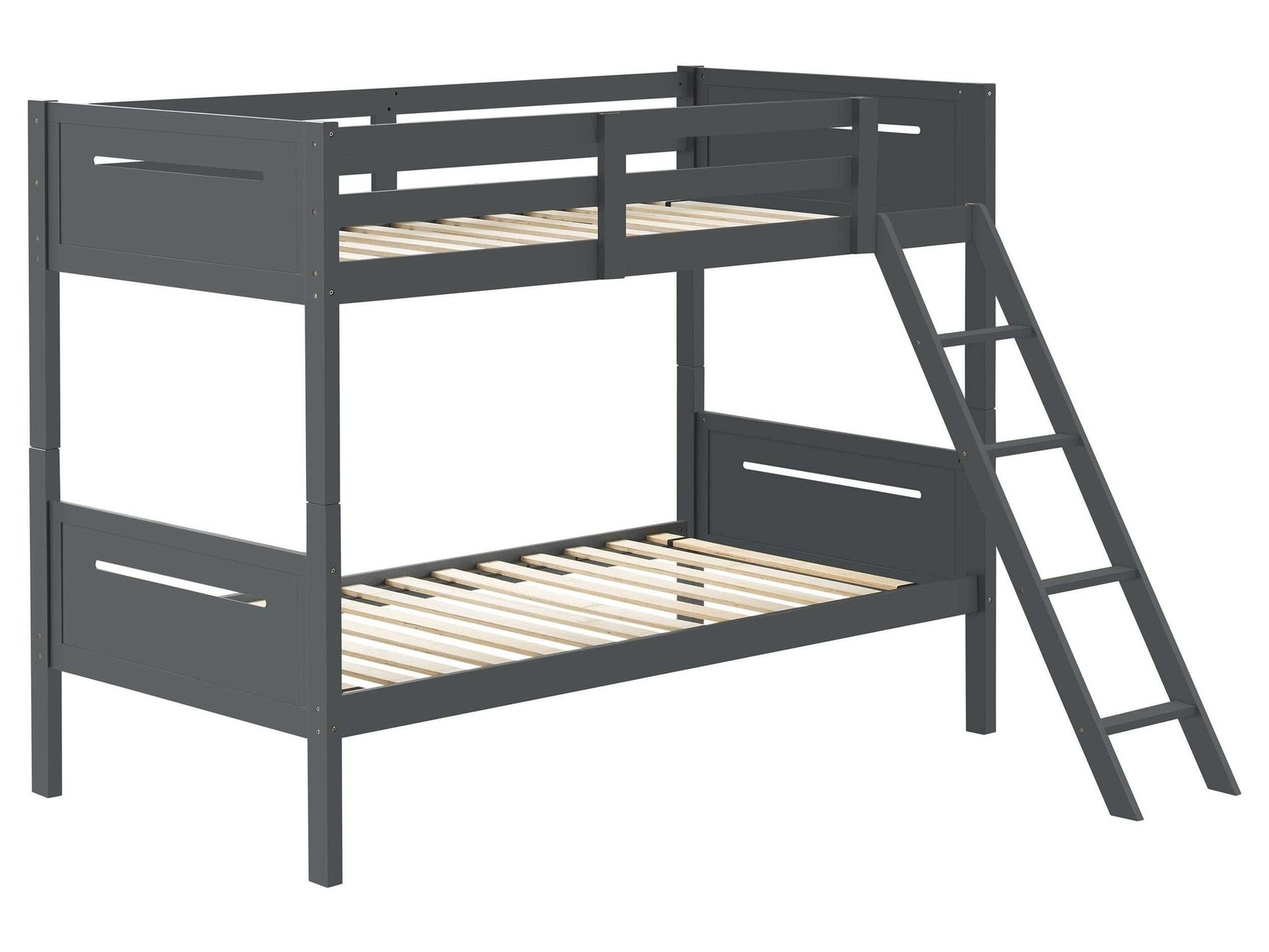 Littleton Grey Twin / Twin Bunk Bed - Ornate Home