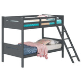 Littleton Grey Twin / Twin Bunk Bed - Ornate Home