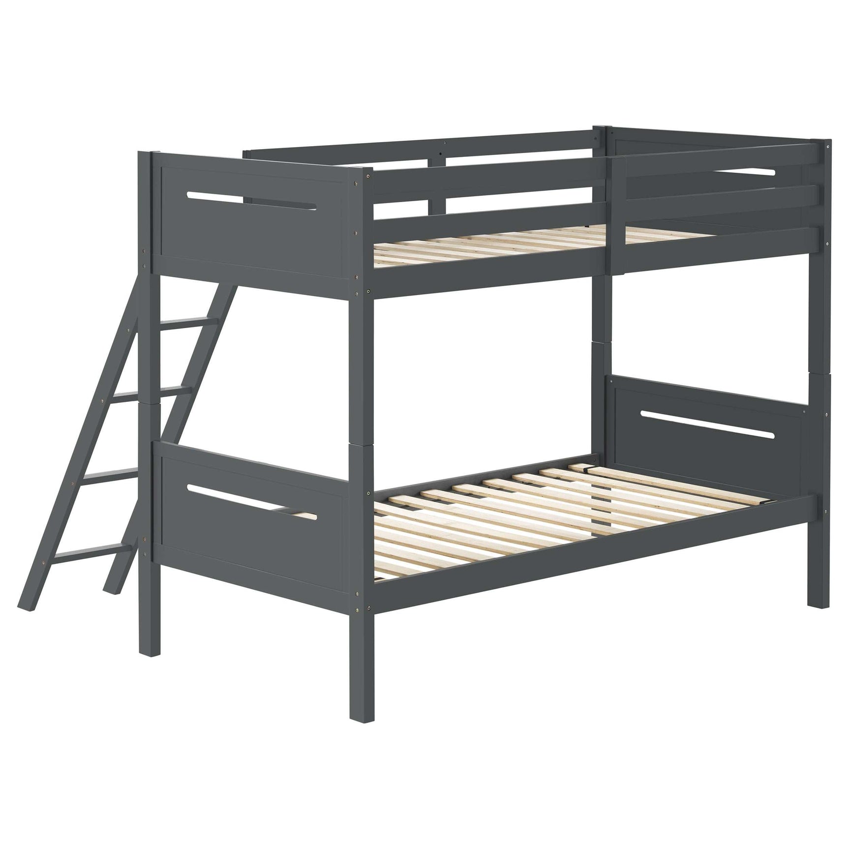 Littleton Grey Twin / Twin Bunk Bed - Ornate Home