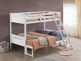 Littleton White Twin / Full Bunk Bed - Ornate Home