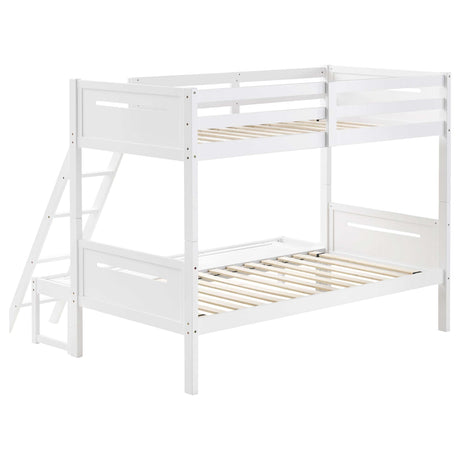 Littleton White Twin / Full Bunk Bed - Ornate Home