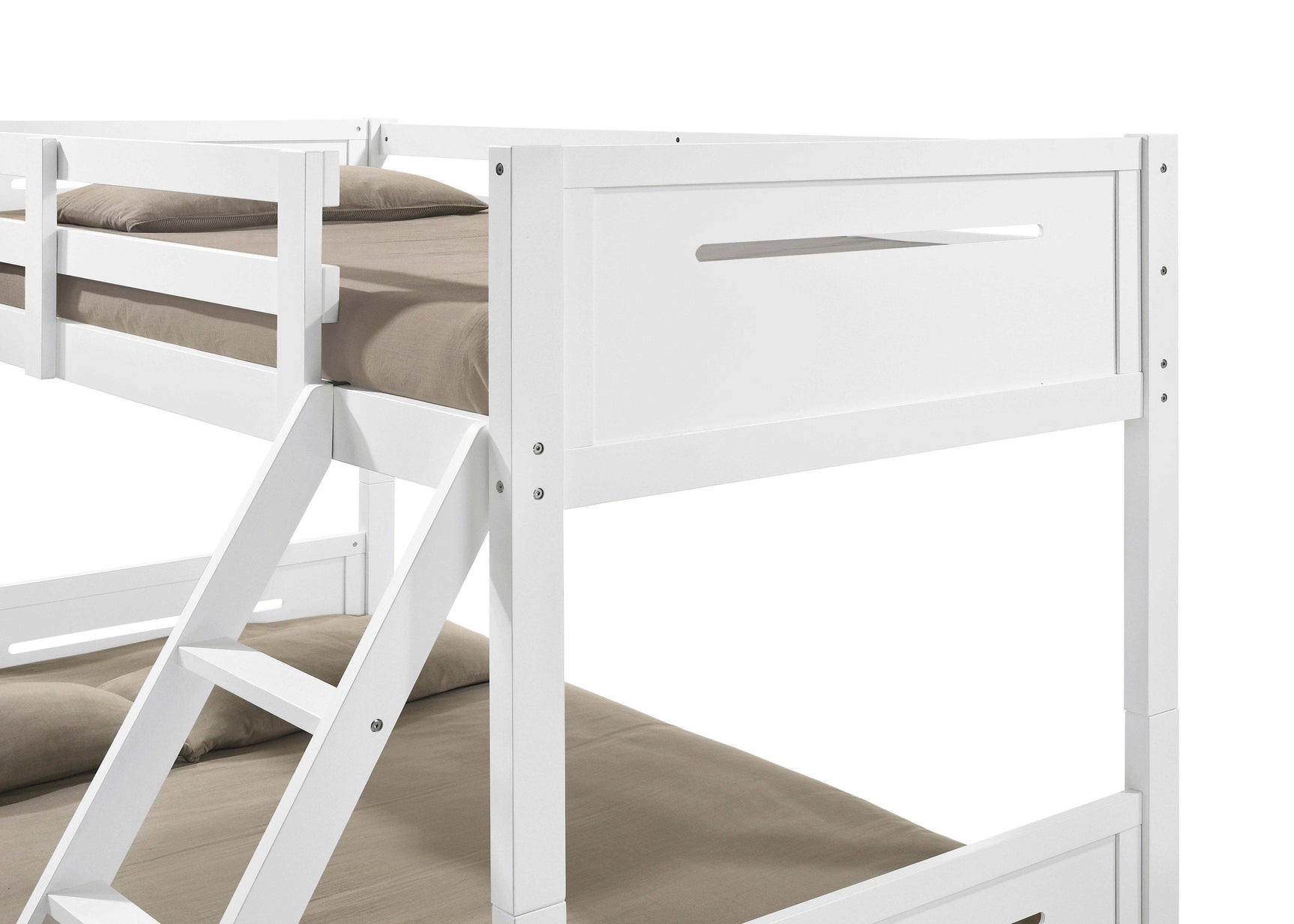 Littleton White Twin / Full Bunk Bed - Ornate Home